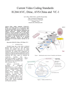 Video codec standards review - The University of Texas at Arlington