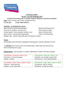 2014 Crackers – Information for Leaders and Booking Form