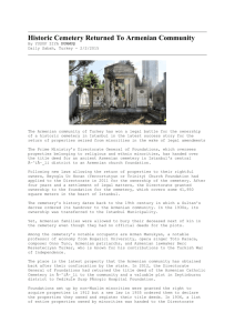 AG2- Historic Cemetery Returned To Armenian Community