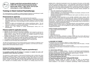 application for ccp training programme ppf-pvšps