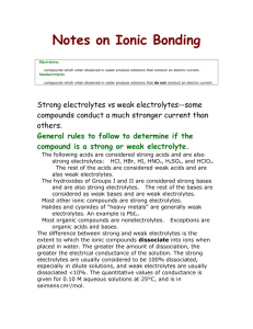 Notes on Ionic Bonding