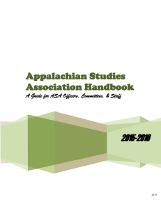 Word document - Appalachian Studies Association