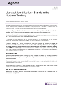 Livestock Identification - Northern Territory Government