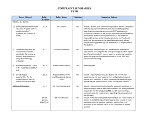 FY08 Complaint Summaries