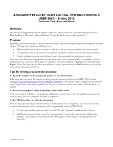 Research Proposal Assignment Guidelines