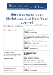 Services open over Christmas and New Year 2015-16