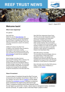 REEF TRUST News August 2015 - Department of the Environment