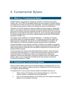 4.1 What is a “Fundamental Bylaw”