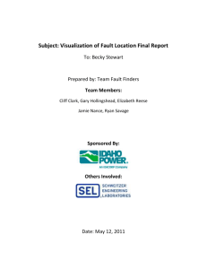 Subject: Visualization of Fault Location Final Report