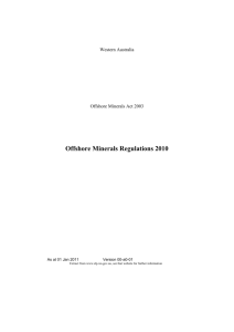 Offshore Minerals Regulations 2010 - 00-a0-01