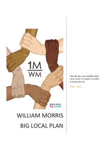 Section Five: The William Morris Big Local plan