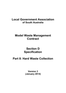 Part 8 - Hard Waste Collection - Local Government Association of