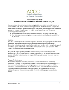 the Accreditation Application for Reaccreditation (Self