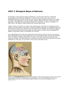 UNIT REVIEW: Neural Processing and the Endocrine System