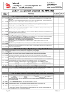 Unit 27 - Assignment Checklist