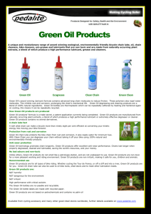 Green Oil Single Sheet Flyer