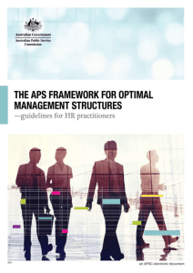 Implementing the APS Framework for optimal management structures