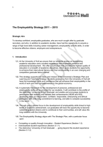 The Employability Strategy 2011 – 2015