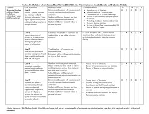 Madison-Oneida School Library System Plan of Service 2011