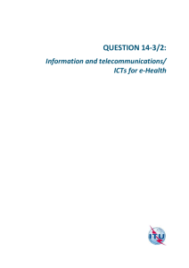 Question 14-3/2 Information and telecommunications/ ICTs for