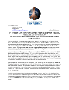 Press Release - Peace On Earth Film Festival