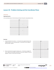 Lesson 19: Problem-Solving and the Coordinate Plane