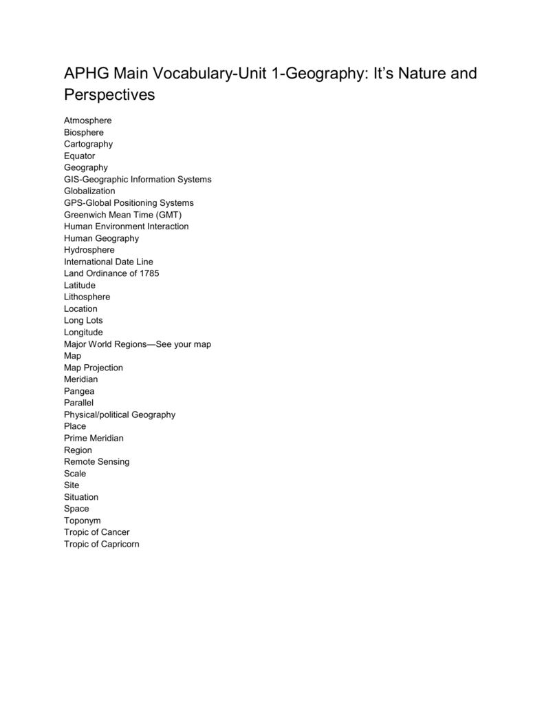 aphg unit 3 review