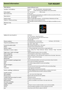 TUFI Resort General Info