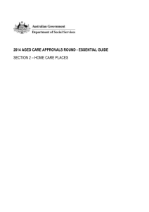 Section 2 Home Care Places - Word