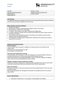 Job descriptions - Jobs at Birmingham City University