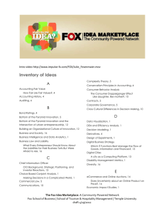 Marketing - Fox School of Business