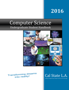 Undergraduate Student Handbook - California State University, Los