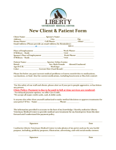& Print Form - Liberty Veterinary Medical Center