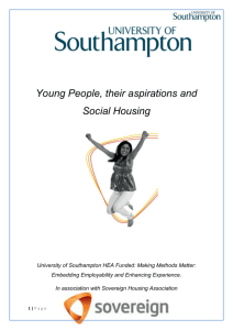 Young People, their aspirations and Social Housing