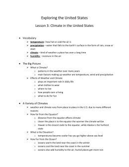 What Causes Climate Worksheet p