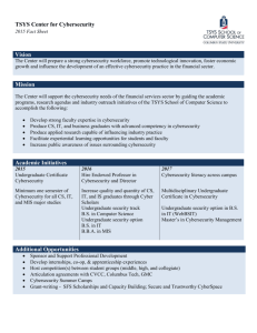 Center for Cybersecurity Fact Sheet