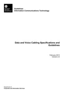 Data and Voice Cabling Specifications