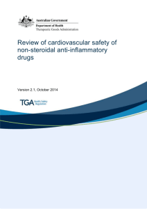 Review of cardiovascular safety of non-steroidal anti