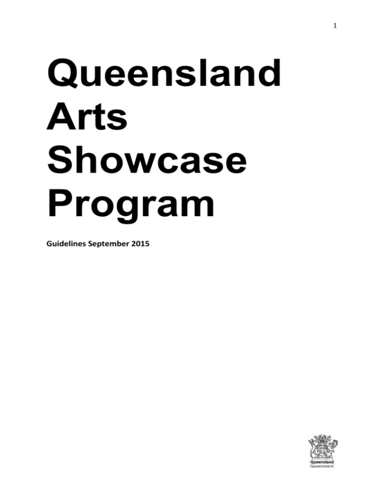 The Queensland Arts Showcase Program