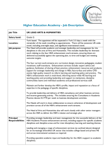 Job Description - Higher Education Academy