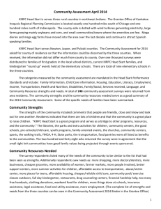 Community Assessment 2014 results