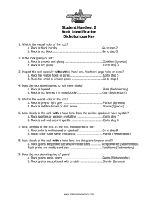 Student Handout 2 - Arkansas Energy Rocks