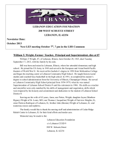 Fall Newsletter - Lebanon Education Foundation