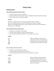 Chapter 4 Notes - Sacred Heart School