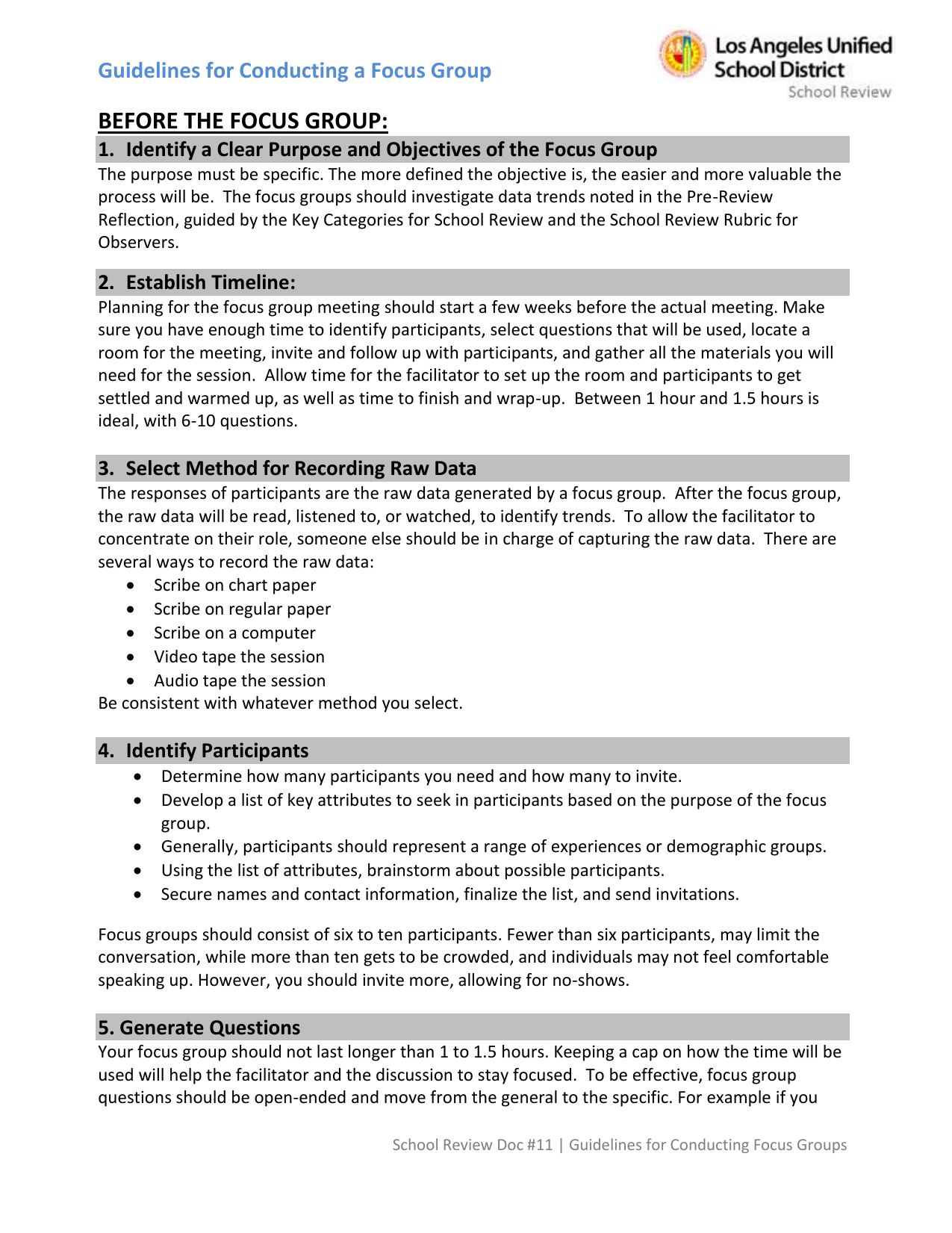 Focus Group Guide Template Prntbl concejomunicipaldechinu gov co