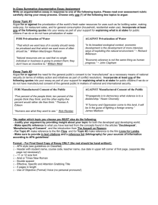 Argumentative Essay Summative with Rubric