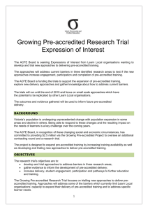 Research Trial Expression of Interest