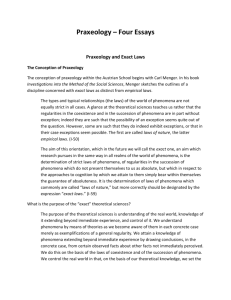 Praxeology – Four Essays