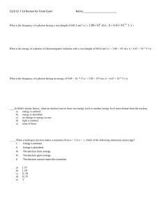 1510 Ch 7-10 Review for Finals Exam Name: What is the frequency