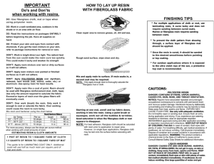 Fiberglass Repair Kit Instructions